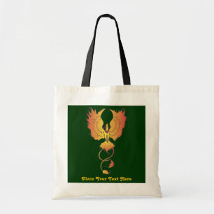 Tote Bolsa de Texto Personalizado Fenix Ascendente