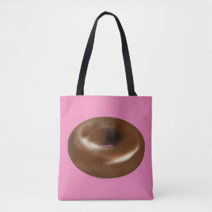 TOTE BOLSA DE TINTA DE ROSQUINHA CHOCOLATE