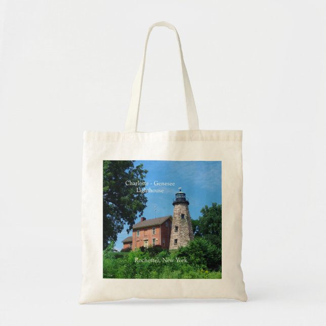 Tote Bolsa de toalha Charlotte Genesee Lighthouse (Frente)