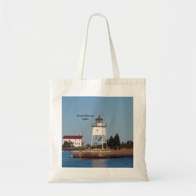 Tote Bolsa de toalha leve do Grande Marais (Frente)