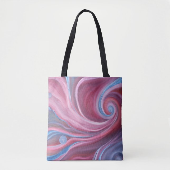 Tote Bolsa de Tota de Swirl Crimson (Frente)