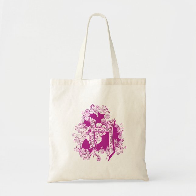 Tote Bolsa de Tota Monograma "H" (Frente)