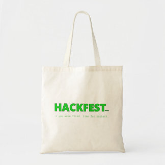 Tote Bolsa de Transporte da Tela de Título do Hackfest