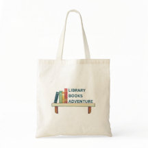 Bolsa de transporte de aventuras de livros da bibl