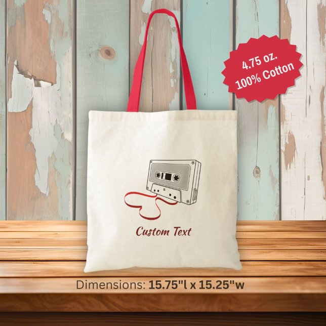 Tote Bolsa de transporte de cassete de áudio (Criador carregado)