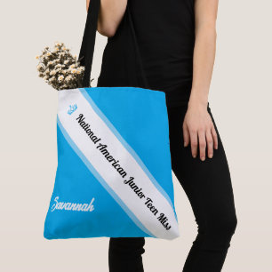 Tote Bolsa de Transporte de Coroa e Faixa Personalizada