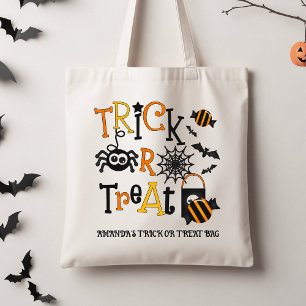 Tote Bolsa de Tratamento Ou Truque Para Crianças Negras