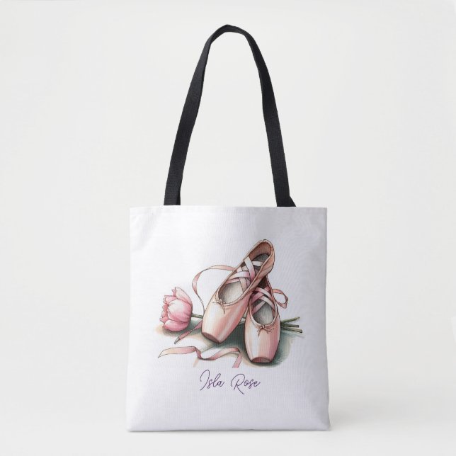 Tote Bolsa de travessas de Balé personalizadas (Frente)