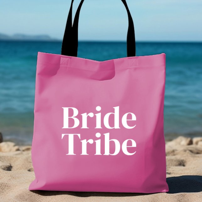 Tote Bolsa de tribo cor-de-rosa para bachelorette (Criador carregado)