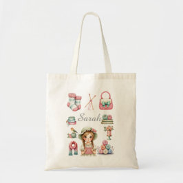 Tote Bolsa de Tricô Elegante