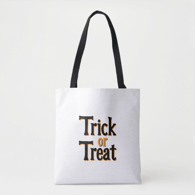Tote Bolsa De Truque Ou Tratar (Frente)