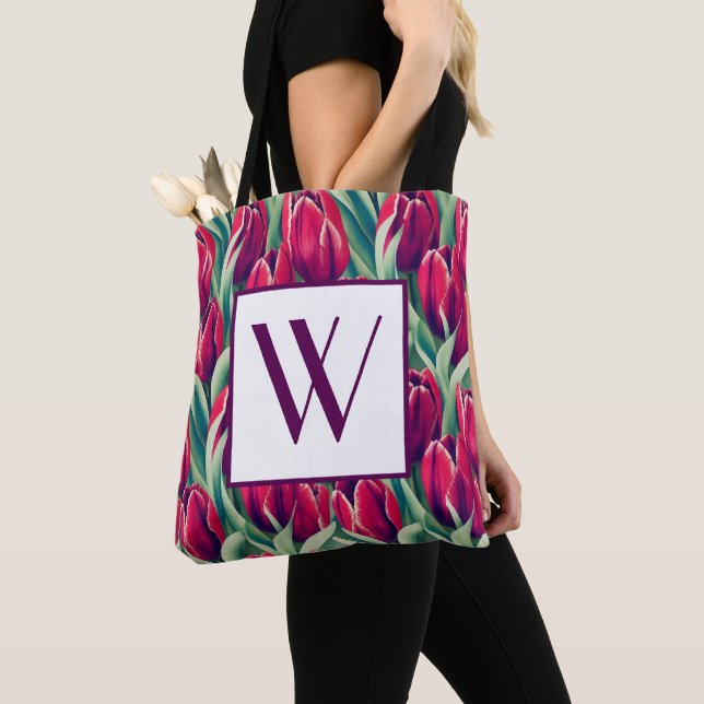 Tote Bolsa de Tulip Monograma (Close Up)
