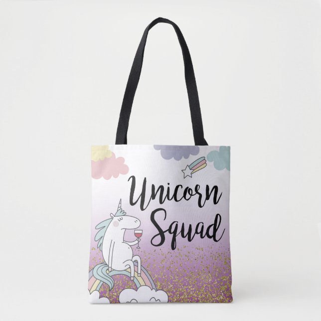 Tote Bolsa de Unicorn Bachelorette (Frente)