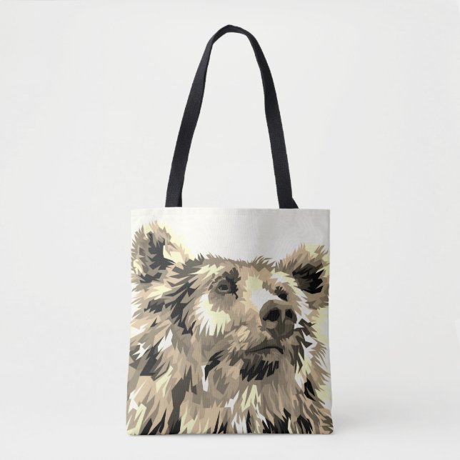 Tote Bolsa de urso grizzly (Frente)