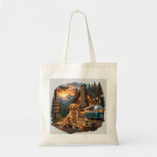 Tote Bolsa de Viagem Aventura Cabana Golden Retriever