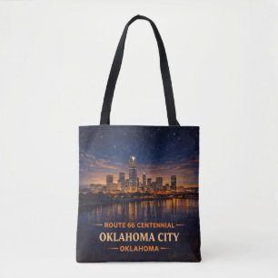 Tote Bolsa de viagem Oklahoma City Route 66 Skyline Tra