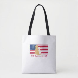 Tote Bolsa de Viagem para Cachorro God Bless America