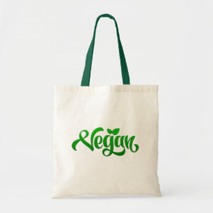 Tote bolsa decorativa de bolsa de compra verde de vegan