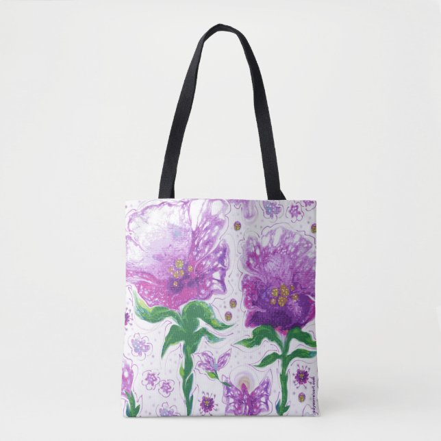 Tote Bolsa do Angel Flower (Frente)