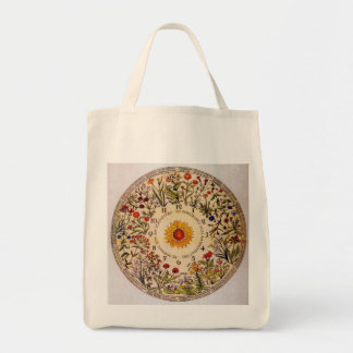 Tote Bolsa do bloco de flores Blumenuhr