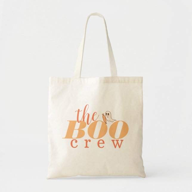 Tote Bolsa do Boo Crew Ghost Halloween (Frente)