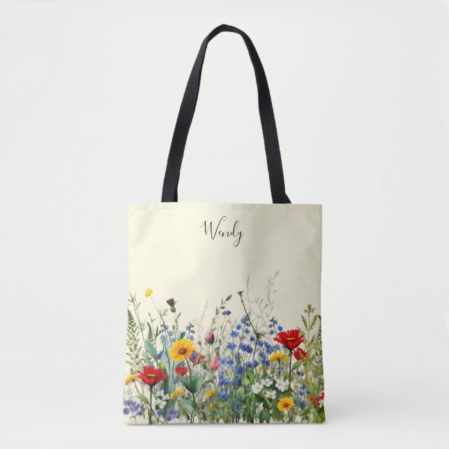 Tote Bolsa do Jardim da Natureza Personalizado (Frente)