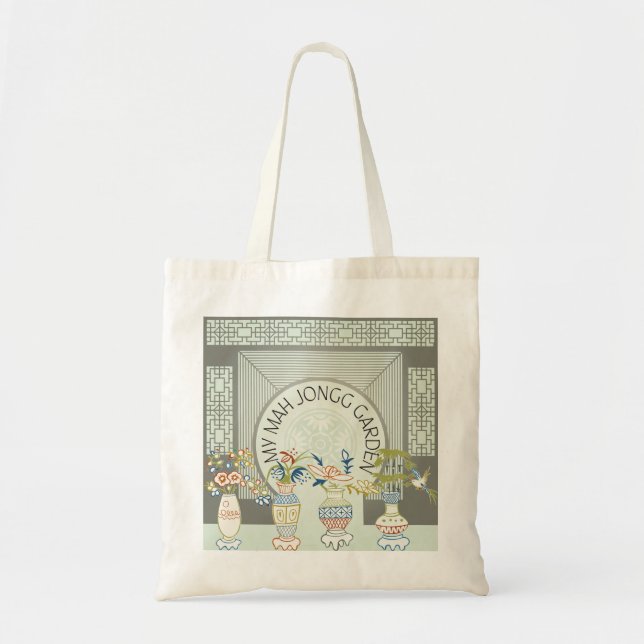 Tote Bolsa do Jardim Mah Jongg (Frente)