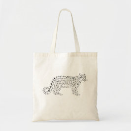 Tote Bolsa do Leopardo da Neve do Mundo