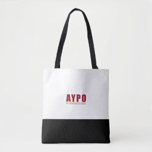 Tote Bolsa do logotipo vermelho AYPO