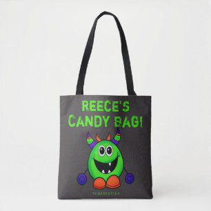 Tote bolsa do monstro do Trecho do Halloween Personaliz