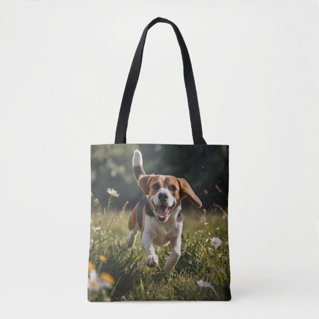 Tote Bolsa do Ombro do Beagle Elegante (Frente)