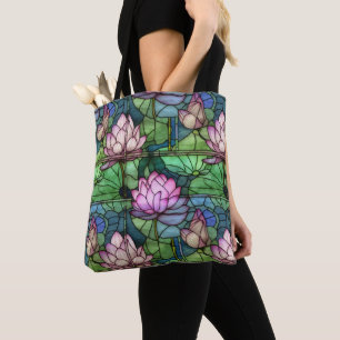 Tote Bolsa do Ombro do Lotus de Vidro Estreitado