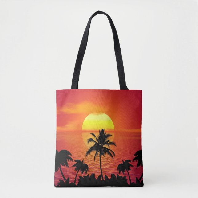 Tote BOLSA do ombro do SOL TROPICAL (Frente)