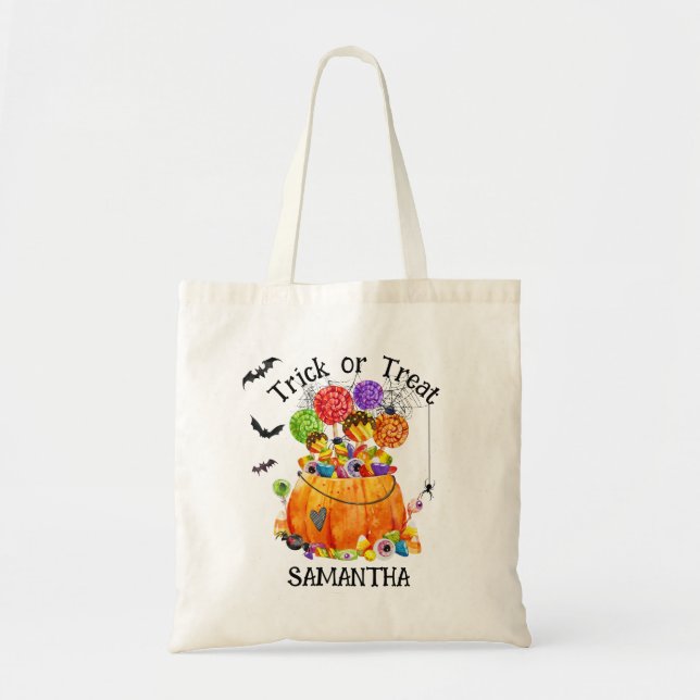 Tote Bolsa do Orçamento de Doença do Halloween (Frente)