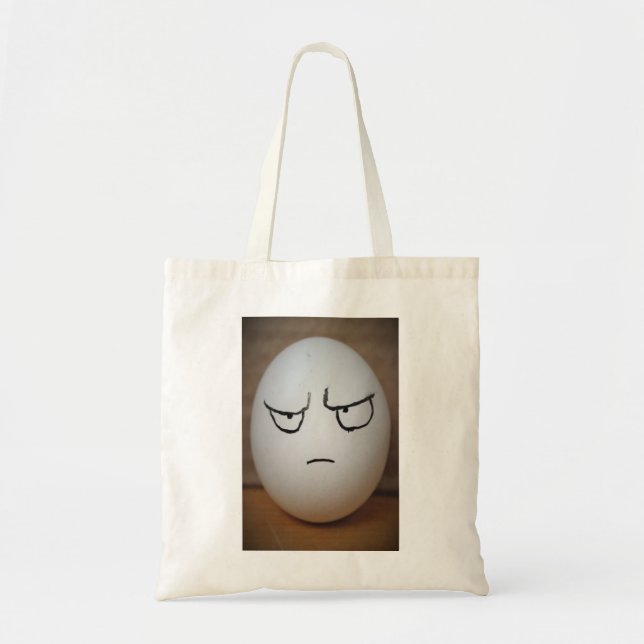 Tote Bolsa do orçamento de ovos com raiva (Frente)
