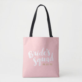Tote Bolsa do partido personalizado de noiva esquadrão 