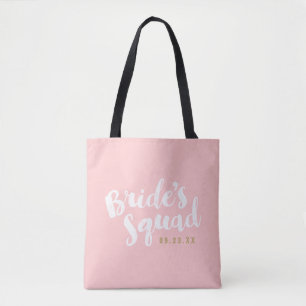 Tote Bolsa do partido personalizado de noiva esquadrão 