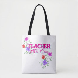 Tote Bolsa do professor com nome personalizado
