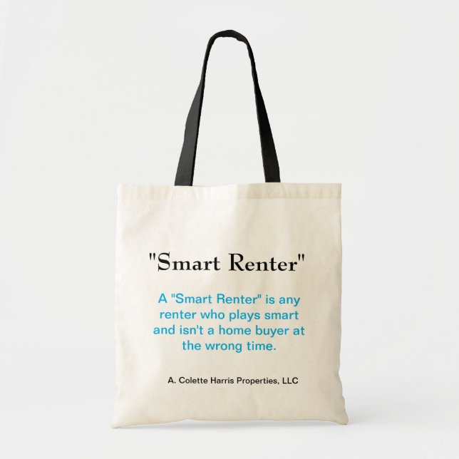Tote Bolsa do Smart Renter - Design 4 Totoch Bag (Frente)