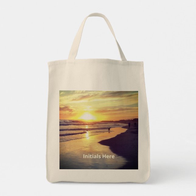 Tote Bolsa do Sunset Dreaming da Califórnia (Verso)