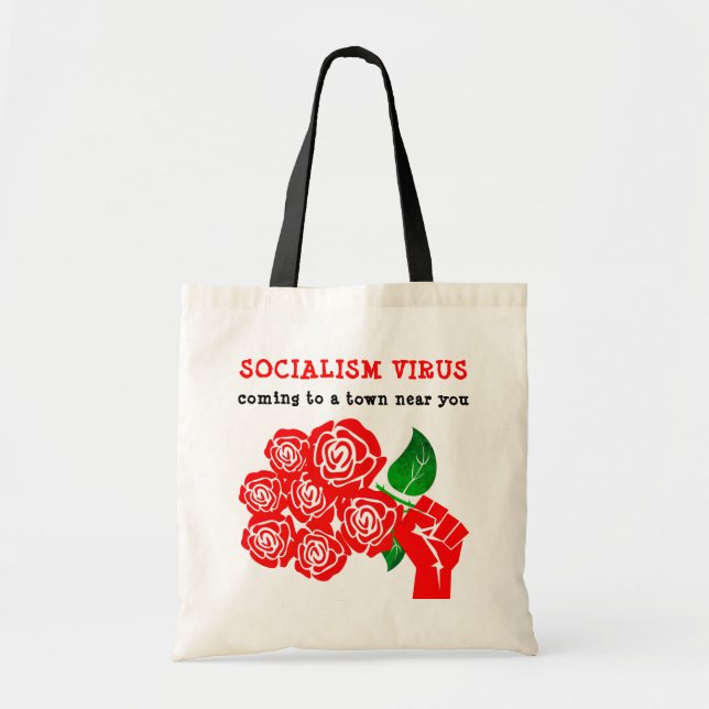 Tote Bolsa do vírus socialista (Frente)