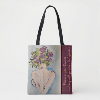 Tote Bolsa dos sonhos de flor selvagem