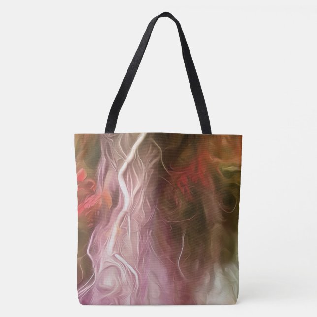 Tote Bolsa Dream - Árvore Vermelha Clara (Frente)