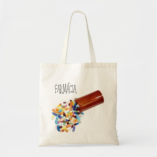 Tote Bolsa Ecológica Farmácia Comprimidos (Frente)