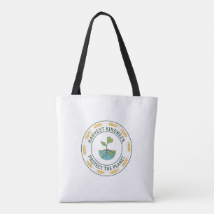 Tote Bolsa ecológico - "Colheita de gentileza, Proteja 