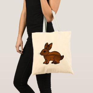 Tote Bolsa Economica (Eco Bag) Coelho de Chocolate