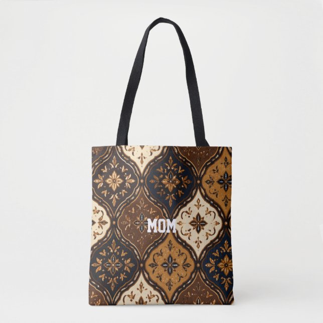 Tote Bolsa Elegante de Batik (Frente)