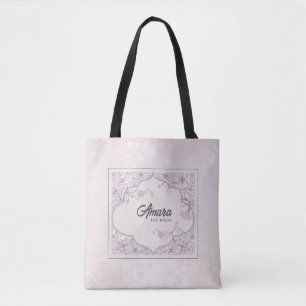 Tote Bolsa Elegante de Floral Arabesco