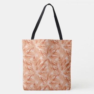 Tote Bolsa Elegante de Ombro Grande com Folha de Palmei