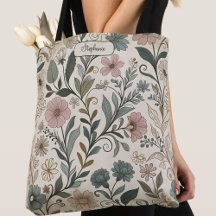 Bolsa Estilo Floral Nostálgico Personalizada